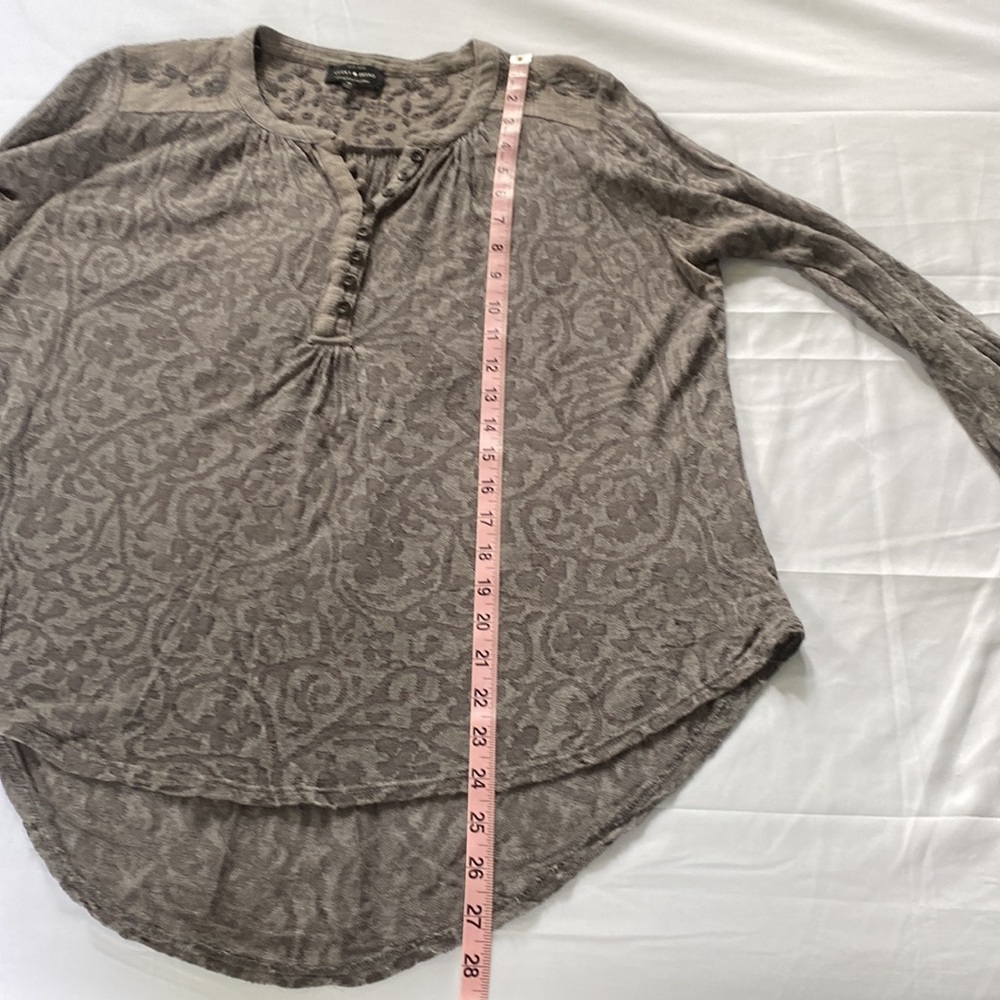 Lucky Brand grey top/tunic - Picture 5 of 13
